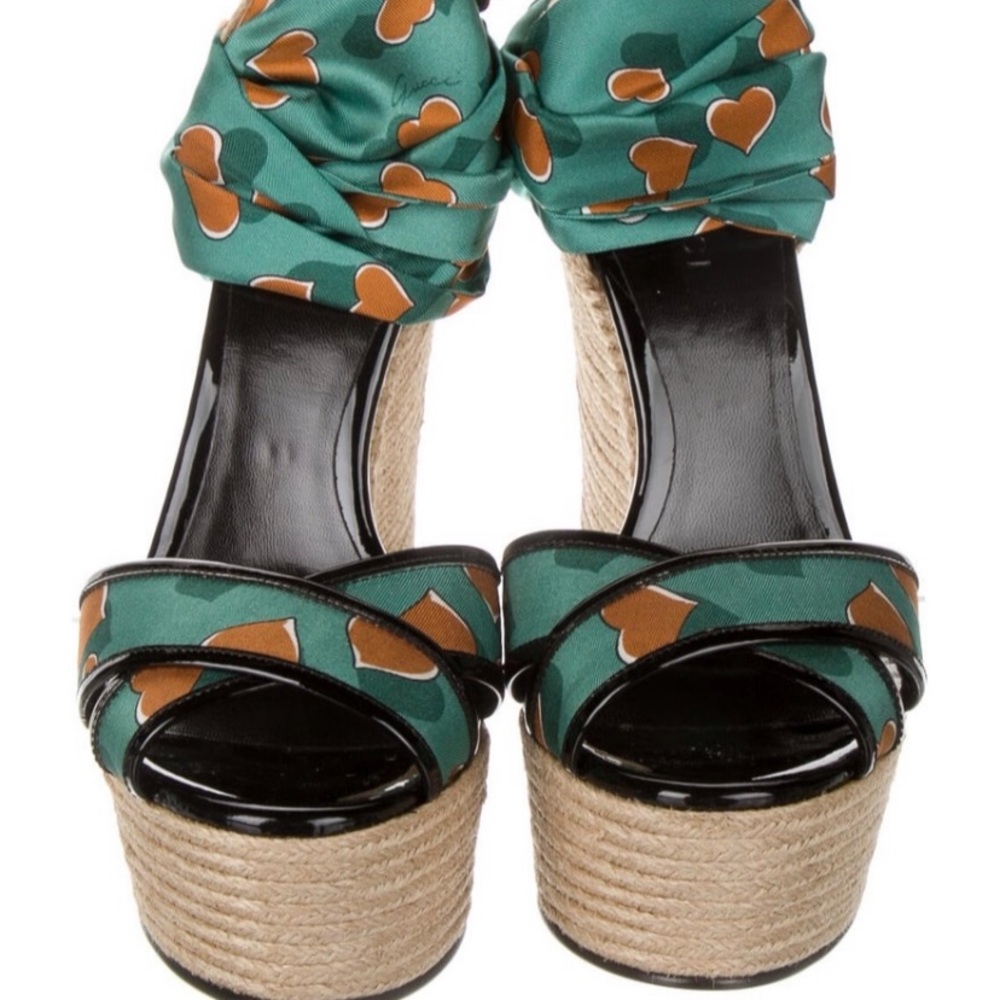 Gucci Alexis Silk Espadrilles